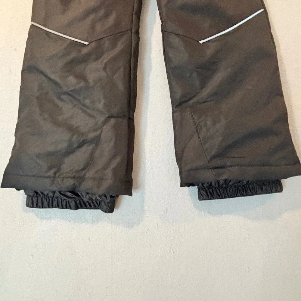 Swiss Tech Kids Large 10/12 Black Insulated Snow Bibs Overalls Winter Ski Pants